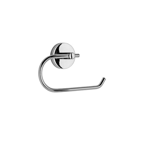 Image of Croydex Romsey Toilet Roll Holder - Durable Zinc Alloy, Quality Chrome Finish, Bathroom Storage Solution, Flexi-Fix Accessories, Easy to Fit, Screw or Glue Installation, All Fixings Included