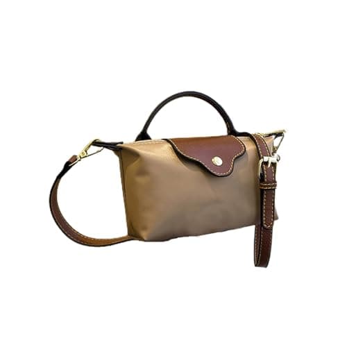 Image of Colour Block Shoulder Bag - Nylon + Polyester, 6.69 x 3.94 inches, Shoulder Bag, Stylish, Women's Purse, Adjustable Shoulder Strap, Lightweight, for Travel and Daily Use, Casual Handbag
