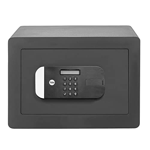 Image of Yale Medium Maximum Security Safe, Sold Secure Silver, Digital Keypad, LED Light Indicators, Steel Locking Bolts, Emergency Override Key - YSEM/250/EG1