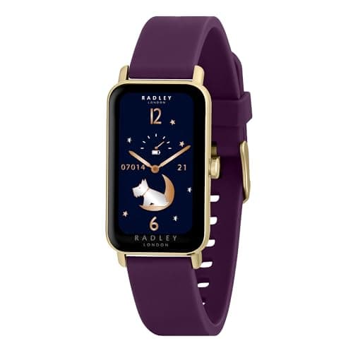 Image of RADLEY Womens Series 21 Smart Watch with Dark Plum Lozenge Silicone Strap RYS21-2178