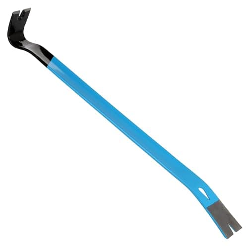 Image of OX Pro Handy Bar 21" / 533mm, Heavy-Duty Forged Steel Pry Bar with Bevelled Nail Slots, Extra-Wide Blade for Reduced Surface Damage, High Leverage Tool for Prying, Lifting & Demolition, OX-P095221