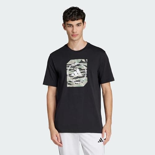 Image of adidas Men's CAMO Shape Graphic T-Shirt, Black, XXL