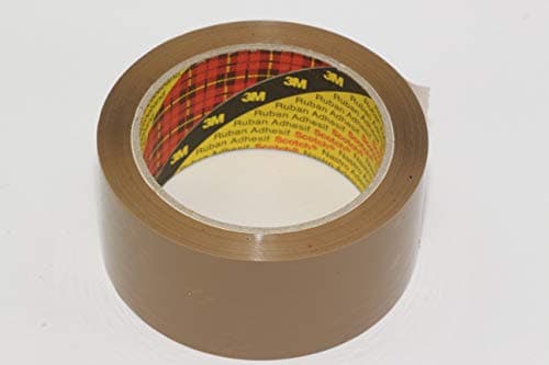 Image of 1 x Roll of Buff Brown Scotch 371 Packaging Tape - 48 Millimetres Wide and 66 Metres Length