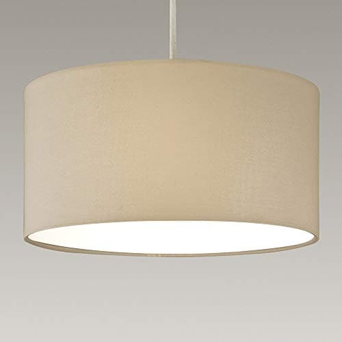 Image of Cream Ceiling Pendant Shade with Diffuser in Base