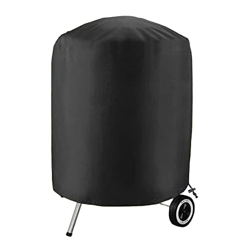 Image of PATIO PLUS Kettle BBQ Cover Round, Durable Barbecue Cover 420D Oxford Fabric Waterproof, Windproof, Anti-UV, Rip-Proof, Grill Cover for Weber, Brinkmann, Char Broil 29 * 28"/73 * 71cm