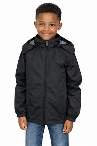 Image of Blu Apparel Kids Waterproof Jacket (UK, Age, 9 Years, 10 Years, Regular, Black)