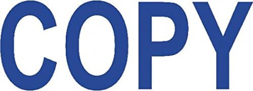 Image of Colop "Copy" Green Line Word Stamp - Blue