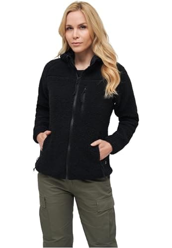Image of Brandit Women Teddyfleece Jacket Hoode, color: black, size: S