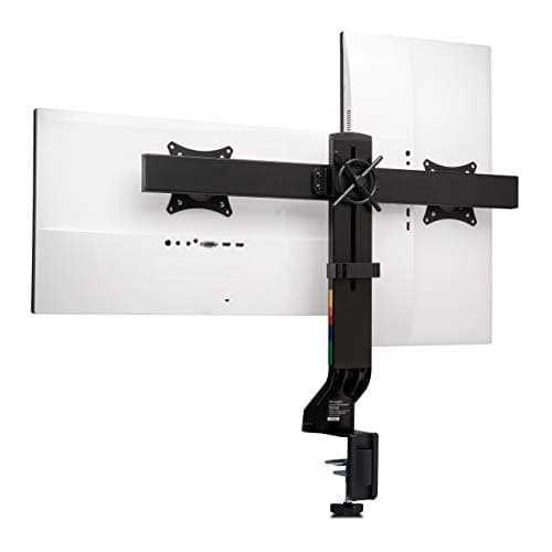 Image of Kensington Monitor Arm with Vesa Mount - Space-Saving Small Monitor Arm for Two Screens with Height Adjustable Settings, Dual Monitor Arm for Home Office, Black, K55513WW