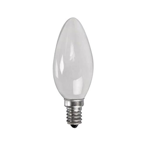Image of 10 X 25 Watt SES (E14) Small Edison Screw Cap Opal Pearl Candle Lamps Light Bulbs