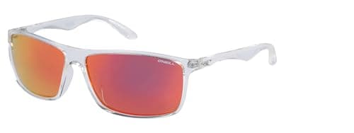 Image of O'NEILL ONS 9004 2.0 Men's Sunglasses 113P G Clear Crystal/Red-Orange Lens
