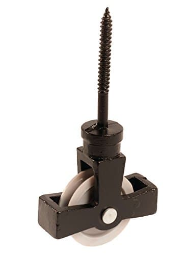 Image of 44mm Black Single Screw Cast Pulley with Nylon Wheel