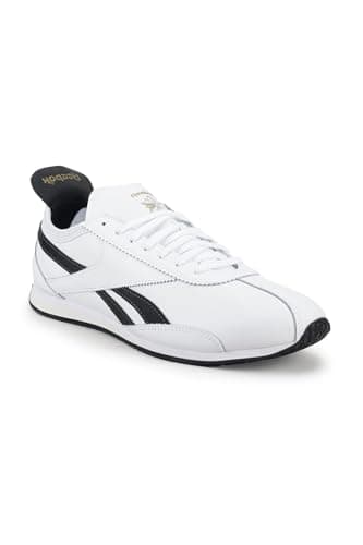 Image of Reebok Unisex R400 Trainers, White/White/Washed Black, 43 EU, White Washed Black, 9 UK