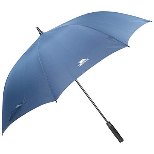 Image of Trespass Golf Umbrella Birdie - 30in Windproof, Auto Open, Soft Grip, Fabric Sleeve, Carry Strap, Plastic Tip, Woven, EVA Handle, Fibreglass Shaft & Ribs, 190T Polypongee