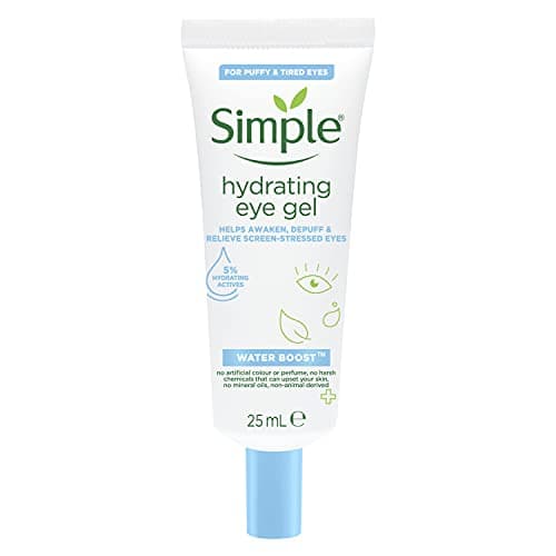 Image of Simple Water Boost Hydrating Eye Gel cruelty-free and vegan for the deep & long-lasting hydration of screen-stressed and tired eyes 25 ml
