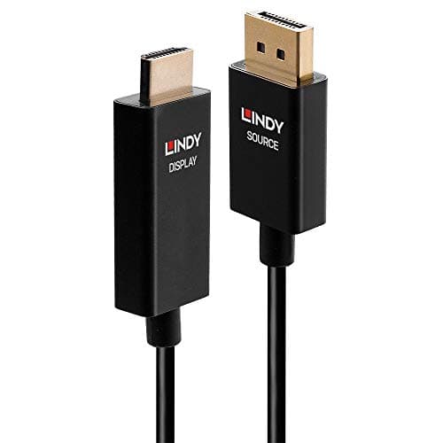 Image of LINDY 1m Active DisplayPort to HDMI Cable with HDR