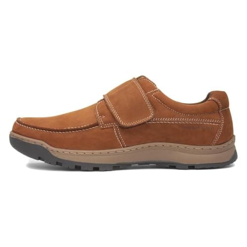 Image of Hush Puppies Male Casper Touch Fastening Shoes, Tan, 8