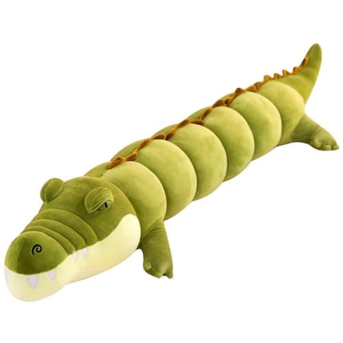 Image of Striegro Alligator Plush, 47 Inch Giant Crocodile Stuffed Animal, Soft and Realistic Crocodile Plush Toy for Hugging or Decor.