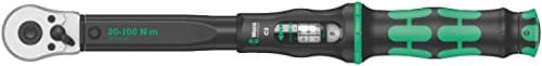 Image of Wera 05075621001 Click Torque C 2 Adjustable Torque Wrench, Black/Green, 1/2-inch