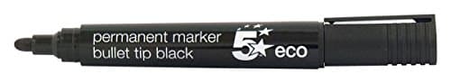 Image of 5 Star Eco Permanent Marker Bullet Tip 2-5mm Line Black [Pack 10]