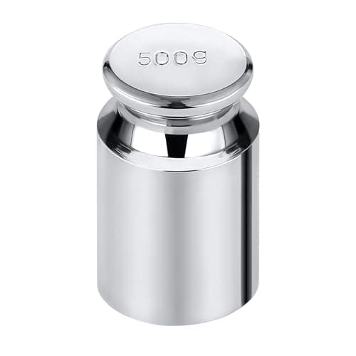 Image of Trimming Shop 500g, 1pc - Chrome Plated Calibration Weight (1 x 500g) for Analog Scale, Digital Scale, Pocket Scales, jewellery, Kitchen, and Lab - Precision Calibration Weight Set