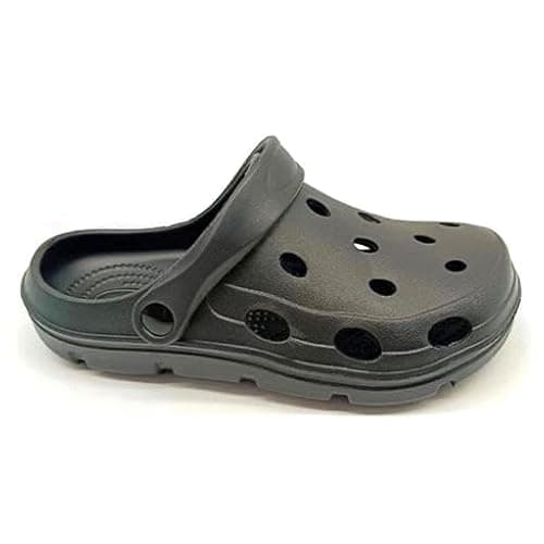 Image of sole london Ladies Faux Fur Lined Clogs Slip On Womens Garden Shoes Warm Cosy House Slippers Lightweight Mule Sandals Indoor Outdoor Comfort EVA Sole_Black 5