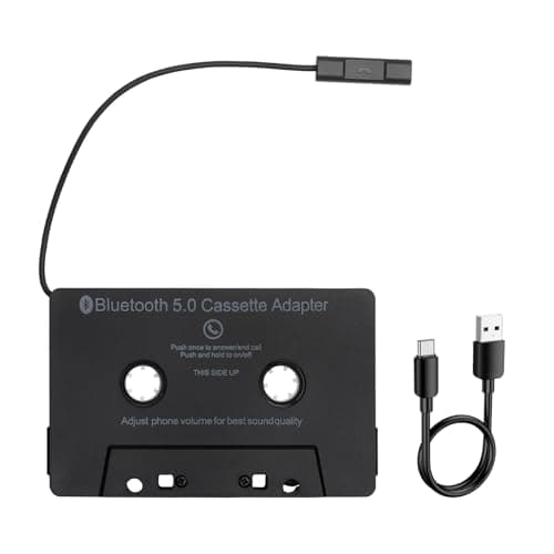 Image of VOSSOT Bluetooth Cassette Adapter for Car Stereo, Wireless Cassette to Bluetooth 5.0 Converter with Mic Hands-Free Calls HD Audio Rechargeable for Classic Car Tape Players Home Hi-Fi Systems