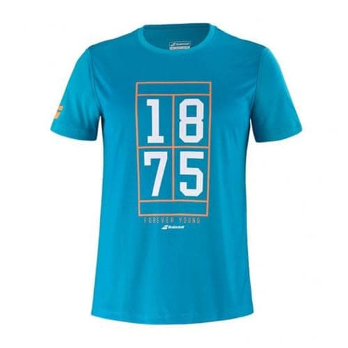 Image of Babolat CAMISETA EXERCISE GRAPHIC AZUL BLANCO