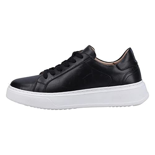 Image of Hush Puppies Women's Camille Lace Cupsole Trainers, Black, 3