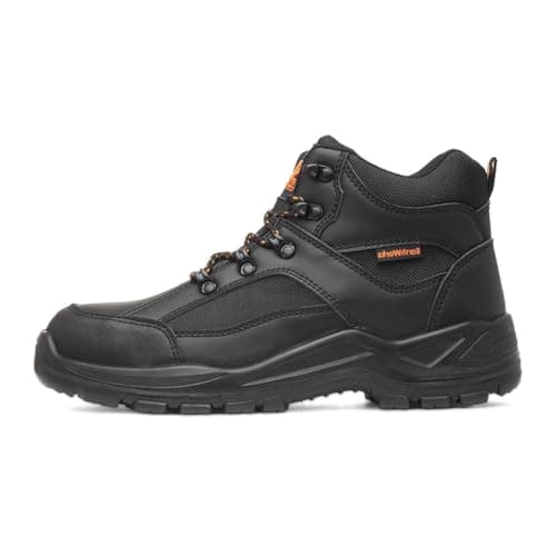 Image of EarthWorks Safety - EarthWorks Scaffold Mens Black Safety Boot - Size 12 UK - Black