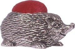 Image of Wentworth Pewter – Pewter Pin Cushions – Handmade Novelty Gift for Sewing Enthusiasts – Cute & Collectible – Made in UK (Hedgehog)
