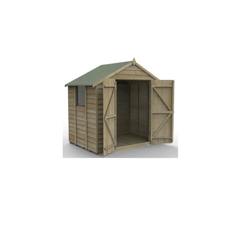 Image of Forest Garden 4LIFE Apex Shed 7x5 | Double Door | 2 Window|25 Year Anti-Rot Guarantee