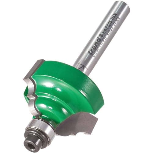 Image of Trend CraftPro Self Guided Ogee Router Cutter, 1/4 Inch Shank, 4mm Radius and 15.9mm Cut Length, Tungsten Carbide Tipped, C090X1/4TC
