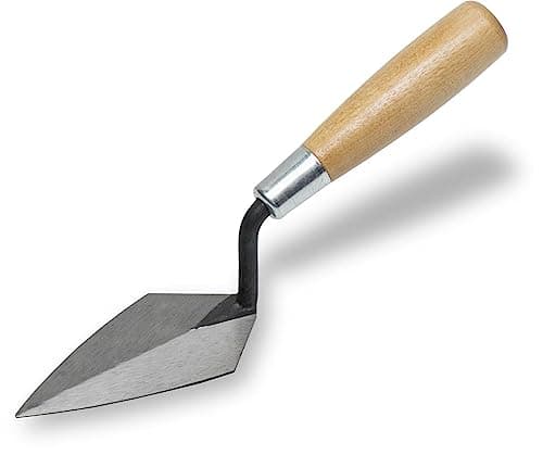 Image of MARSHALLTOWN Archaeology Pointing Trowel, 4 x 2 Inch London Pattern Blade, High Carbon Steel, Wood Handle, Made in The USA, 46 114S