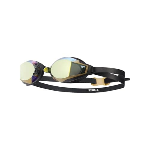 Image of TYR Stealth-X Race Mirrored Adult Swim Goggles