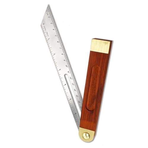 Image of 1 Pcs Adjustable Bevel Gauge, T-Type Bevel Gauges, Bevel's Gauge Sliding Bevel's Tool, Carpenters Tools with Hardwood Handle for Carpenters, Craftsmen (9 Inch)