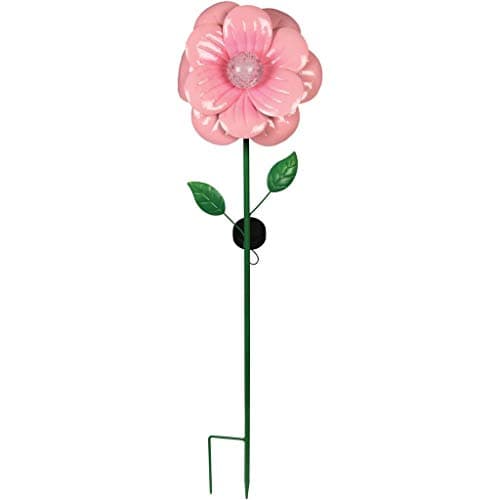 Image of Luxform Lighting Anemone Flower Solar Light - Pair (Soft Pink)