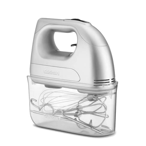 Image of Cuisinart Power Advantage 7-Speed Hand Mixer | Balloon Whisk | Dough hooks | Stainless steel beaters | 7 Speeds | 200W motor | Snap on storage case | Electric hand mix for all your kitchen tasks