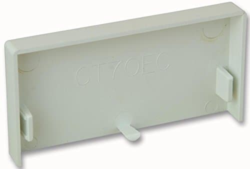 Image of PRO POWER End Cap – 100mm x 50mm White Cable Trunking Accessory | For Pro Power Trunking – CT70/EC