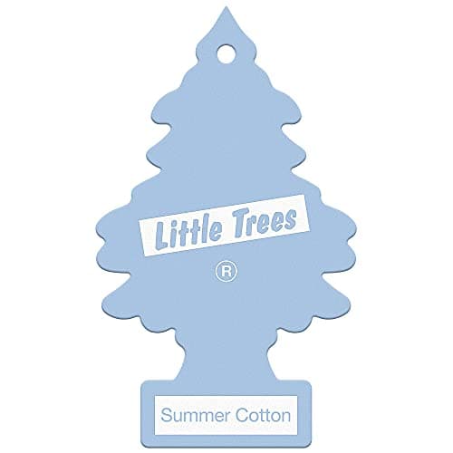 Image of Little Trees Air Freshener Tree MTR0068B Summer Cotton Fragrance For Car Home Boat Caravan, 24-Pack