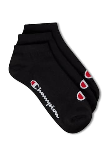 Image of Champion Accessories Basics 3pk Sneaker Socks, Black, 3 UK