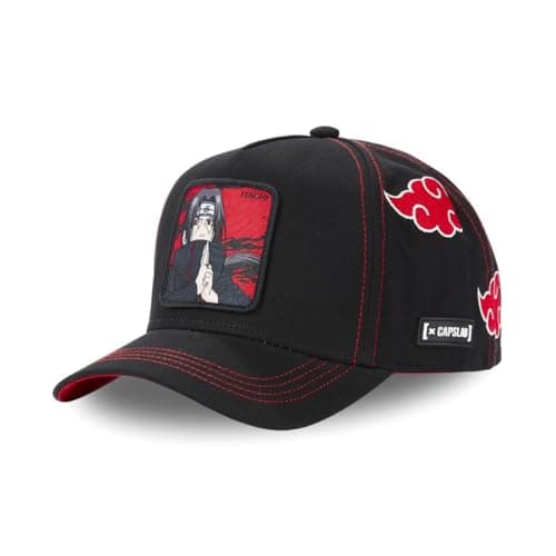Image of Capslab Itachi Naruto Black Adjustable Snapback Cap