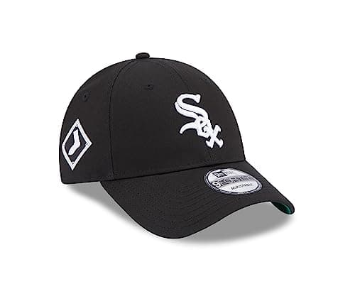 Image of New Era Chicago White Sox MLB Team Side Patch Black 9Forty Adjustable Cap - One-Size