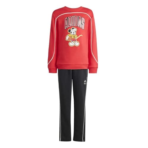 Image of adidas Unisex Kids DISNEY MICKEY MOUSE JOGGER, pure ruby/off white, 2-3 Years