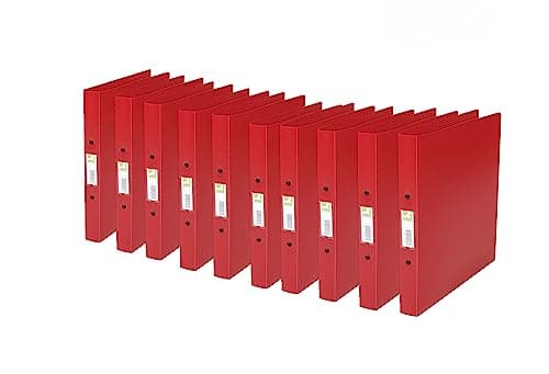 Image of Q-Connect 25mm 2 Ring Binder Polypropylene A4 Red (Pack of 10) KF02008