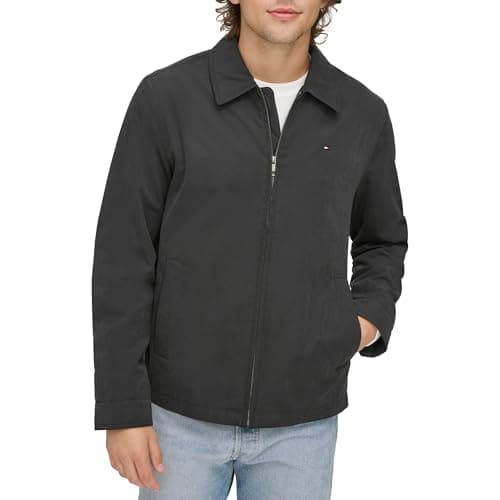 Image of Tommy Hilfiger Men's medium Denim Jacket, Black, M UK