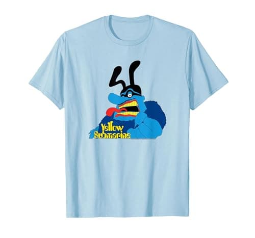 Image of The Beatles - Yellow Submarine - Blue Meanie T-Shirt, Men, Baby Blue, XX-Large