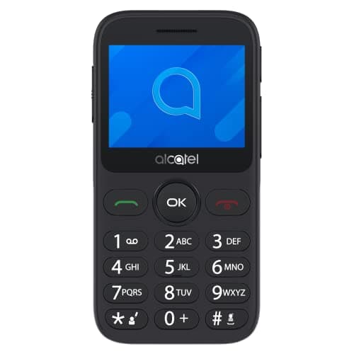 Image of Alcatel 2020X Screen 2.4" Mobile Phone Easy Use, Large Keys, for Elderly People, Charger Dock, Camera, Bluetooth, Flashlight, SOS Button, Recorder, Silver [ES/PT Version] (Renewed)