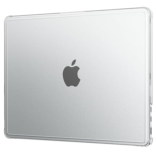 Image of EooCoo Compatible with MacBook Air 13 inch Case M5 M4 M3 M2 2026 2025-2022 [Crack-resistant Corners] Hard Shell Laptop Cover with Small Snaps for Mac Air 13.6" A3449 A3240 A3113 A2681, Matte Clear