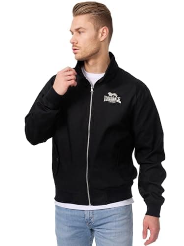 Image of Lonsdale Men's Harrington Jacket - Black, Medium